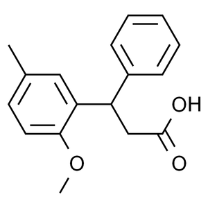 3-(2-甲氧基-5-甲苯基)-3-苯基丙酸, >98.0%(GC)(T)