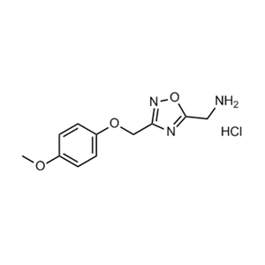 (3-((4-Methoxyphenoxy)methyl)-1,2,4-oxadiazol-5-yl)methanamine hydrochloride,97%