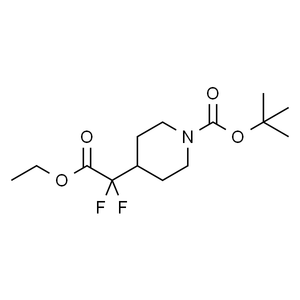 tert-Butyl 4-(2-ethoxy-1,1-difluoro-2-oxoethyl)piperidine-1-carboxylate, 97%