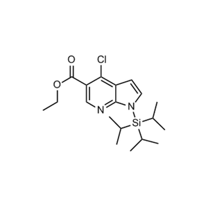 Ethyl 4-chloro-1-(triisopropylsilyl)-1H-pyrrolo[2,3-b]pyridine-5-carboxylate,97%