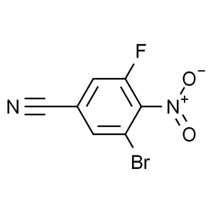 3-溴-5-氟-4-硝基苯甲腈, 95%