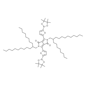 2，5-二(2-辛基十二烷基)-3，6-二[5-(4，4，5，5-四甲基-1，3，2-二氧杂环戊硼烷-2-基)噻吩-2-基]吡咯并[3，4-c]吡咯-1，4(2H，5H)-二酮 ，98.0%(LC)