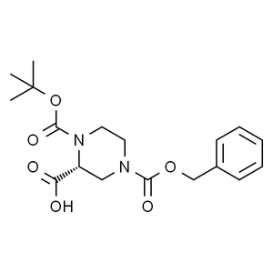 (R)-N-1-Boc-N-4-Cbz-2-哌嗪甲酸, 95%