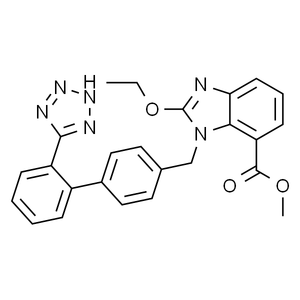 2-乙氧基-1-[[(2'-(1H-四唑-5-基)联苯-4-基)甲基]苯并咪唑]-7-甲酸甲酯, 97%