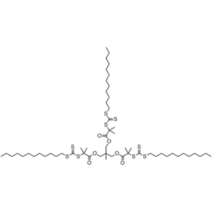 2-((((2-(((十二烷基硫基)硫代硫基)硫基)-2-甲基丙酰基)氧基)甲基)-2-甲基丙烷-1,3-二基双（(2-(((十二烷基硫基)硫代羰基)硫基)-2-丙酸甲酯)