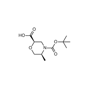 (2R,5S)-4-(tert-butoxycarbonyl)-5-methylmorpholine-2-carboxylic acid, 97%