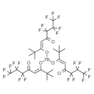 三(6,6,7,7,8,8,8-七氟-2,2-二甲基-3,5-乙酰辛酮基)镱,95+%