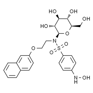 N-BETA-D-吡喃葡萄糖基-4-(羟基氨基)-N-[2-(2-萘基氧基)乙基]-苯磺酰胺, 98%