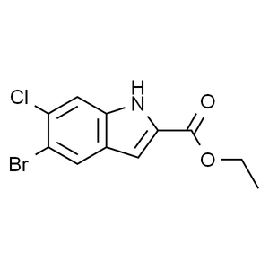 5-溴-6-氯-1H-吲哚-2-羧酸乙酯, 95%