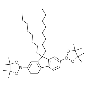 2,7-双(4,4,5,5-四甲基-1,3,2-二氧硼戊环-2-基)-9,9-二正辛基芴, >98.0%(HPLC)