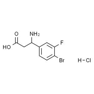 3-氨基-3-(4-溴-3-氟苯基)丙酸盐酸盐, 97%