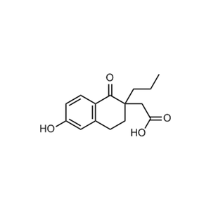 2-(6-Hydroxy-1-oxo-2-propyl-1,2,3,4-tetrahydronaphthalen-2-yl)acetic acid