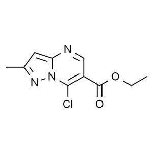 7-氯-2-甲基吡唑并[1，5-a]嘧啶-6-羧酸乙酯, 98%