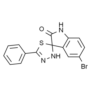 5-溴-5’-苯基-3’H-螺环[吲哚啉-3,2’-[1,3,4]噻二唑]-2-酮, 98+%