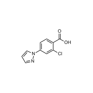 2-氯-4-(1H-吡唑-1-基)苯甲酸, 95%