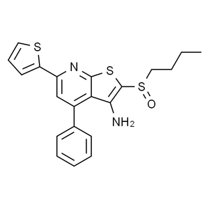 2-(丁基亚磺酰基)-4-苯基-6-(噻吩-2-基)噻吩并[2,3-b]吡啶-3-胺, 98+%