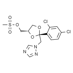 cis-甲磺酸-[2-(2,4-二氯苯基)-2-(1H-1,2,4-三唑-1-基甲基)-1,3-二氧戊环-4-基]甲酯, 97%