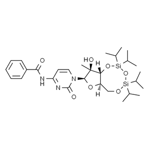 N-(1-((6aR,8R,9S,9aR)-9-羟基-2,2,4,4-四异丙基-9-甲基四氢-6H-呋喃[3,2-f][1,3,5,2,4]三氧二硅内酯-8-基）-2-氧代-1,2-二氢嘧啶-4-基)苯甲酰胺,97%