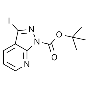 叔丁基-3-碘吡唑并[3，4-b]吡啶-1-羧酸叔丁酯, 97%