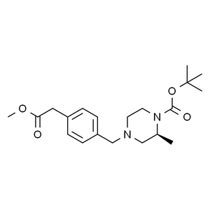 （S）-4-（4-（2-甲氧基-2-氧代乙基）苄基）-2-甲基哌嗪-1-甲酸叔丁酯, 95%