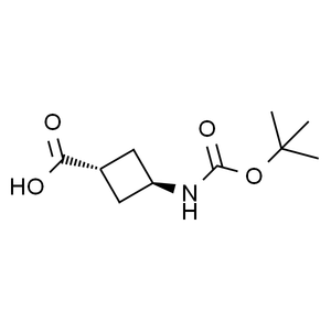 反式-3-(叔丁氧基羰基氨基)环丁烷羧酸, 98%