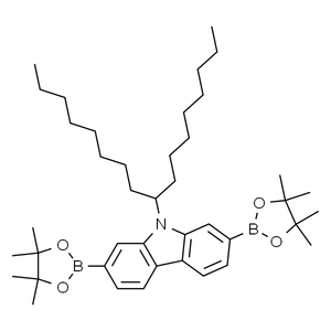 9-(9-十七烷基)-2,7-双(4,4,5,5-四甲基-1,3,2-二氧硼戊环-2-基)咔唑, >97.0%(HPLC)