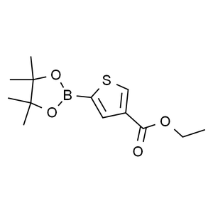 5-(4，4，5，5-四甲基-1，3，2-二氧杂硼杂环戊烷-2-基)噻吩-3-羧酸乙酯, ≥95%