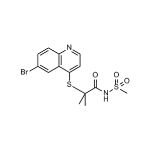 2-((6-Bromoquinolin-4-yl)thio)-2-methyl-N-(methylsulfonyl)propanamide,98%